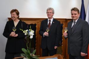 Veleposlanik Češke Republike v Sloveniji njegova ekselenca Peter Voznica s soprogo in županom mag. Markom Diacijem
